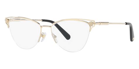 Versace VE1280 1252 55 Pale Gold Eyeglasses 